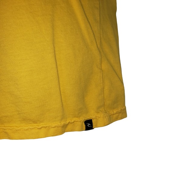 RIP CURL The Aloha Experience Yellow T Shirt Size Small - Picture 3 of 6